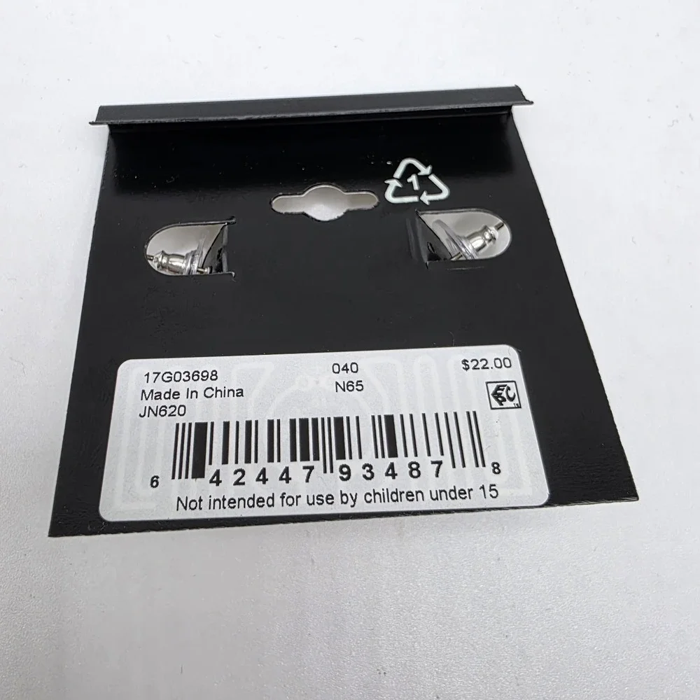 NEW Napier Beautiful Silver Tone Hoop Earrings Classic NWT